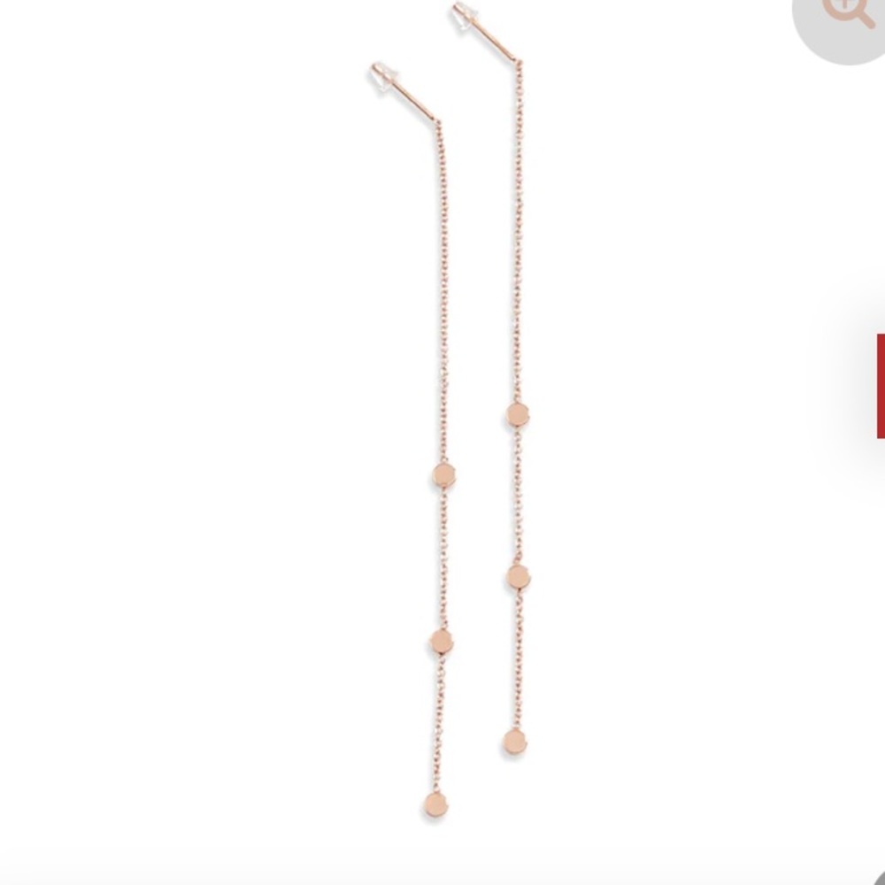 La Meno 18K Rose Gold Earrings